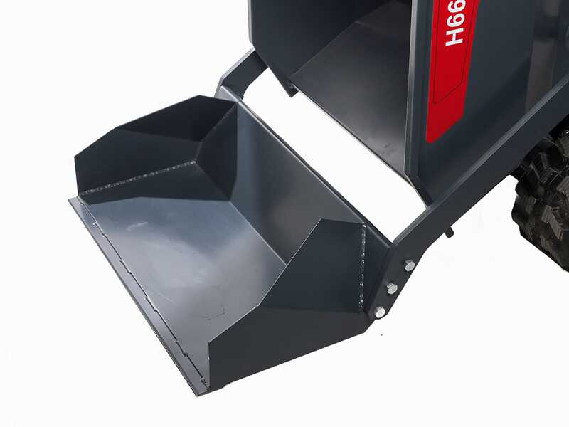 Benassi H660CS - Brouette &agrave; moteur sur chenilles - Benne dumper hydraulique avec pelle - Capacit&eacute; charge 600 Kg - Transmission hydrostatique
