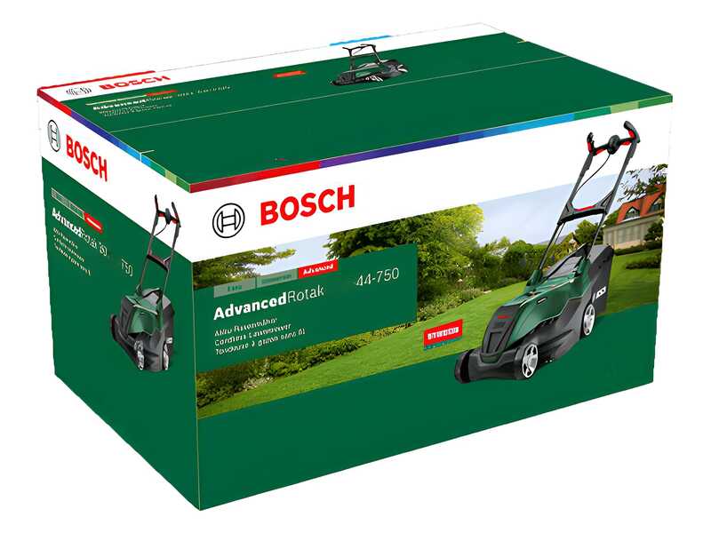 Bosch AdvancedRotak 44-750 - Tondeuse &agrave; gazon &eacute;lectrique - Coupe de 44 cm - 1800 W