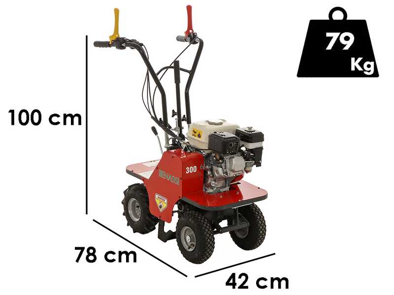 Benassi L390 4RM - D&eacute;plaqueuse de gazon tract&eacute;e &agrave; essence 4x4 - Honda GX200 - 6.5 CV