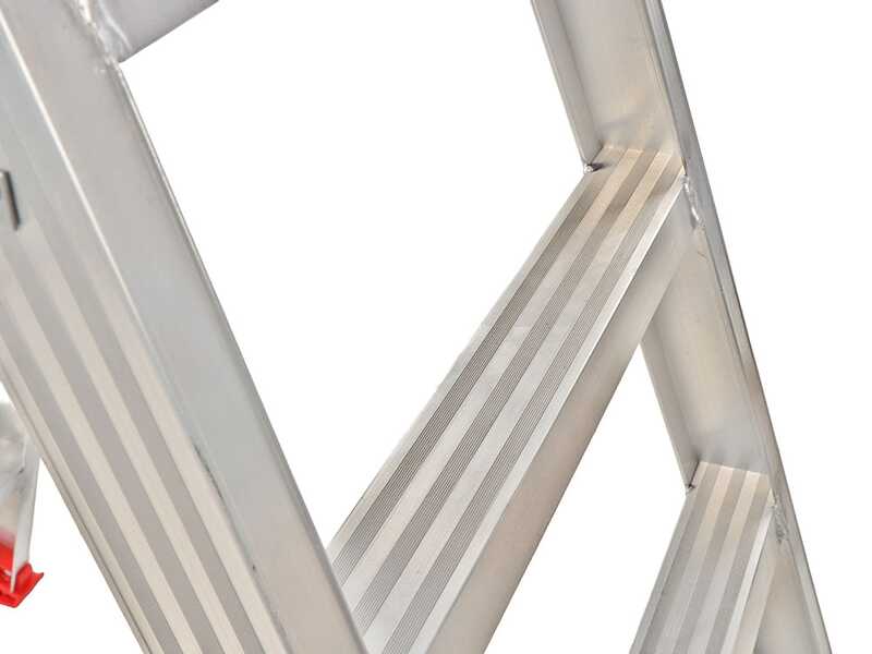 Escabeau double en aluminium 1031, 2x5 marches, 1,20 m
