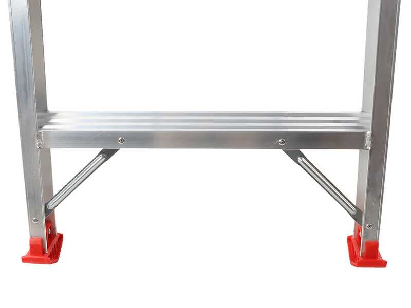 &Eacute;chelle double en aluminium 1031, 2x7 marches, 1,70 m