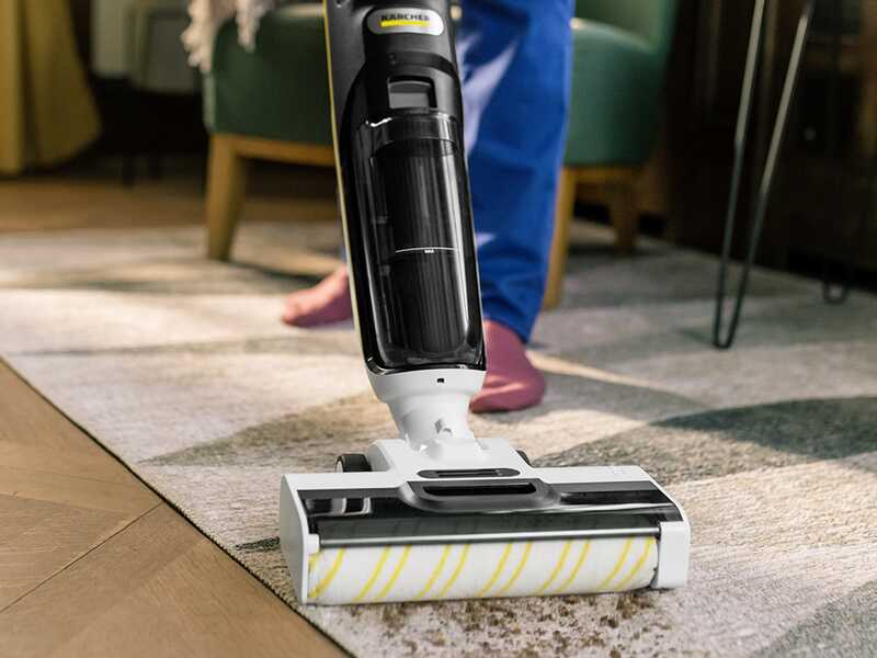 Karcher FCV 4 - Autolaveuse &agrave; batterie - 3 en 1 : lave, s&egrave;che et aspire
