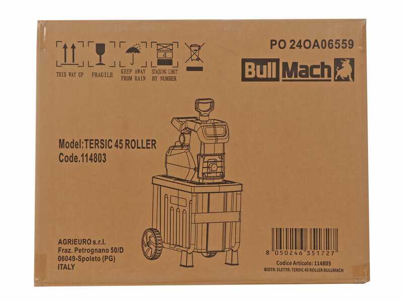 BullMach Tersic 45 Roller - Broyeur &eacute;lectrique - Avec bac de r&eacute;cup&eacute;ration