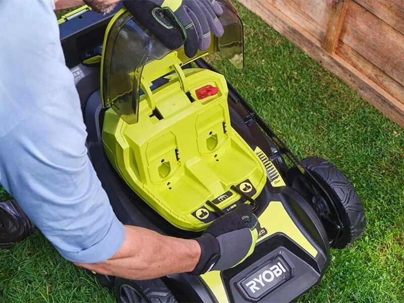 Ryobi RY18LMX46A-0 - Tondeuse &agrave; gazon &agrave; batterie 36 V - Largeur de coupe 46 cm - SANS BATTERIES NI CHARGEUR