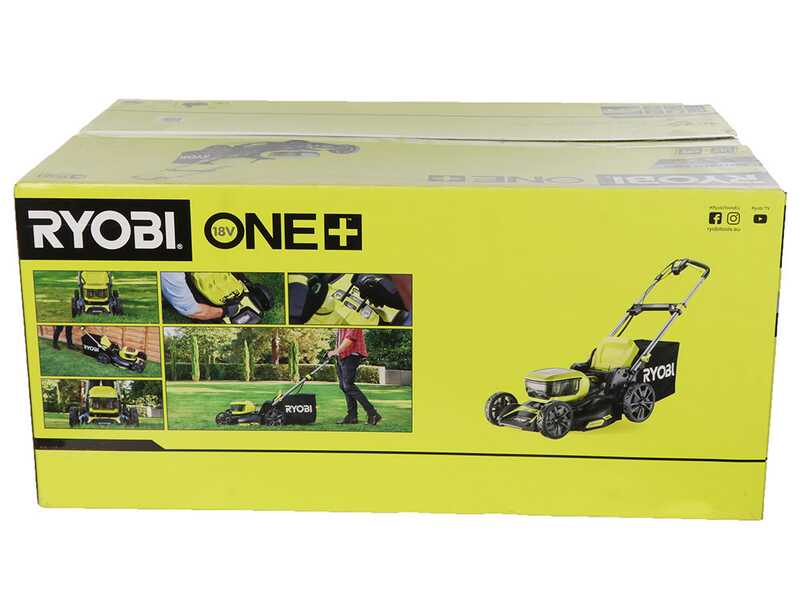 Ryobi RY18LMX46A-0 - Tondeuse &agrave; gazon &agrave; batterie 36 V - Largeur de coupe 46 cm - SANS BATTERIES NI CHARGEUR