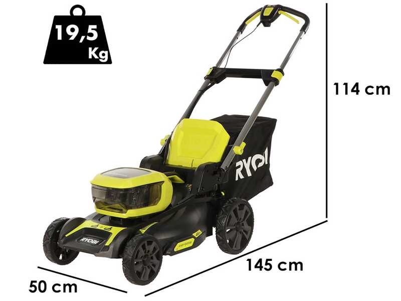 Ryobi RY18LMX46A-0 - Tondeuse &agrave; gazon &agrave; batterie 36 V - Largeur de coupe 46 cm - SANS BATTERIES NI CHARGEUR