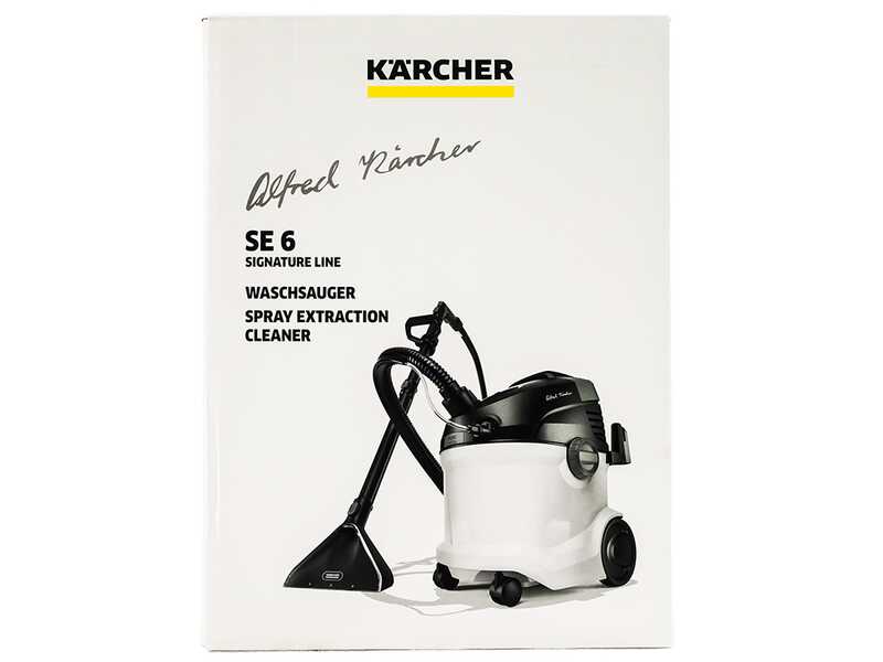 Karcher SE 6 Signature Line - Nettoyeur de moquettes - Aspirateur &agrave; liquides - Bidon d'eau propre/sale 4 l - 1000 W