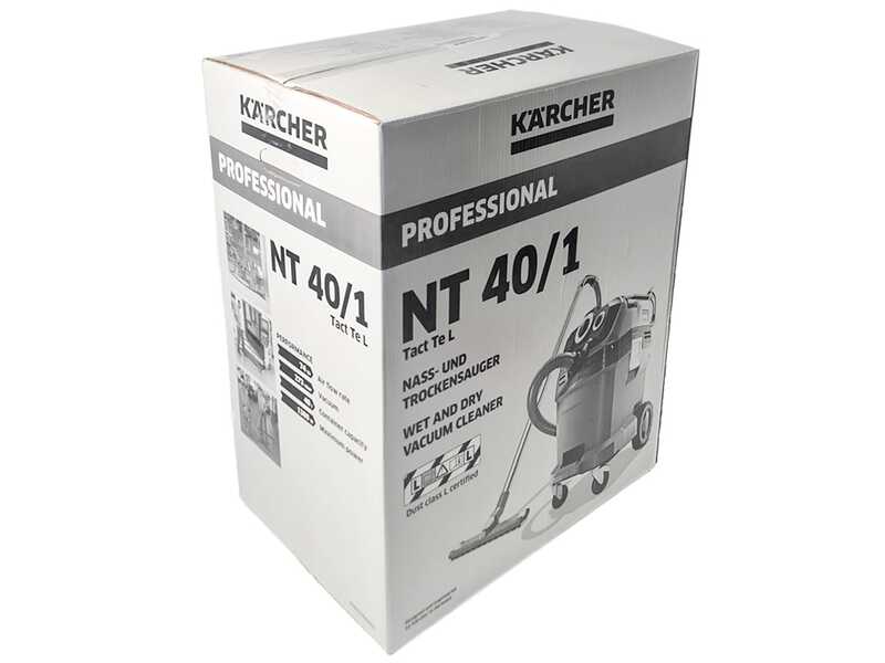 Karcher Pro NT 40/1 Tact Te L - Aspirateur solides et liquides - Bac de collecte 40 L - 1380 W