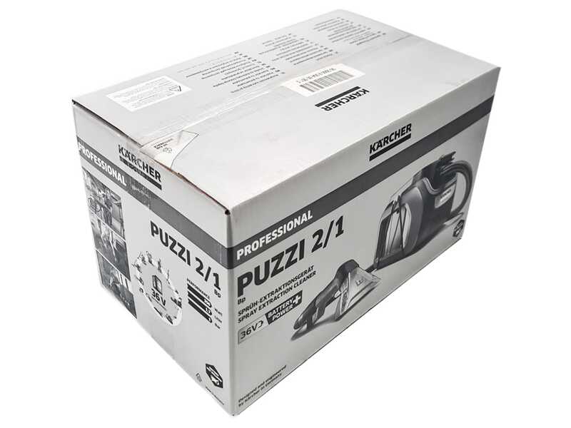 Karcher Pro Puzzi 2/1 Bp - Nettoyeur de moquettes - Aspirateur &agrave; liquides portable - 36 V - SANS BATTERIE NI CHARGEUR
