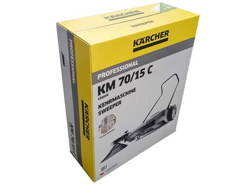 Karcher KM 70/15 C Classic - Balayeuse manuelle &agrave; pouss&eacute;e manuelle avec bac de ramassage