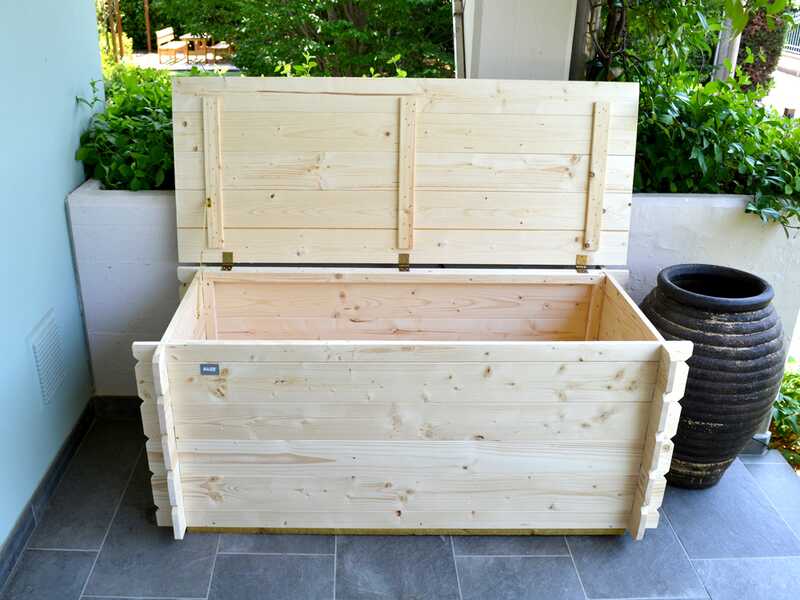 Alce Giove - Coffre &agrave; outils de jardin - 130 x 60 x 54 cm