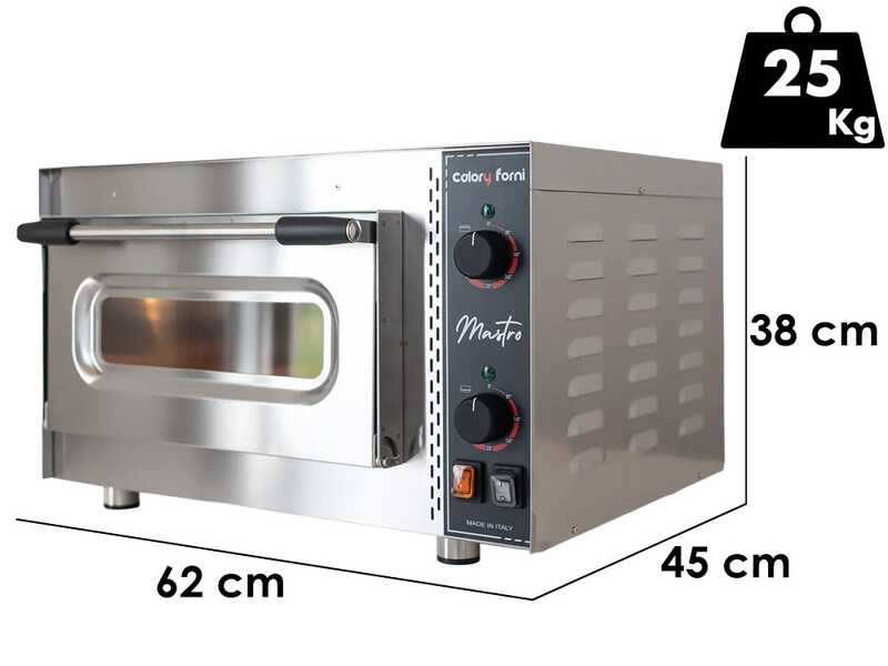 Calory Forni CF62M Mastro MEK - Four &eacute;lectrique &agrave; pizza - Chambre haute