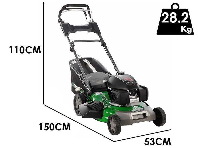 GreenBay GB-LM 51 H MY25 - Tondeuse &agrave; gazon thermique tract&eacute;e - 4 en 1 - Moteur Honda GCVx170 - Largeur de coupe 51 cm
