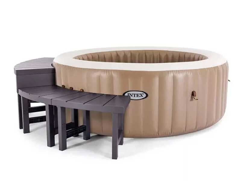 Intex - Banquette &agrave; 2 places moyennes + 2 places hautes pour spa rond