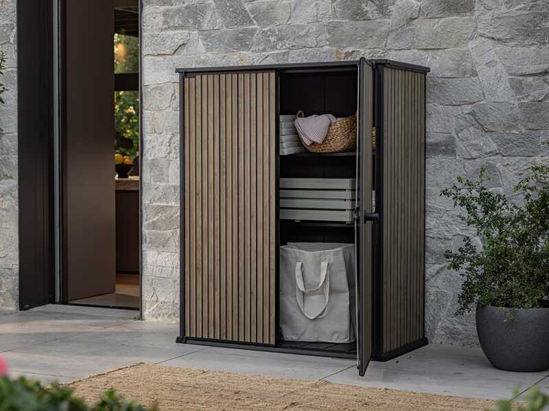 Keter Signature Venetian - Armoire &agrave; outils de jardin - 140 x 73 x 170 cm