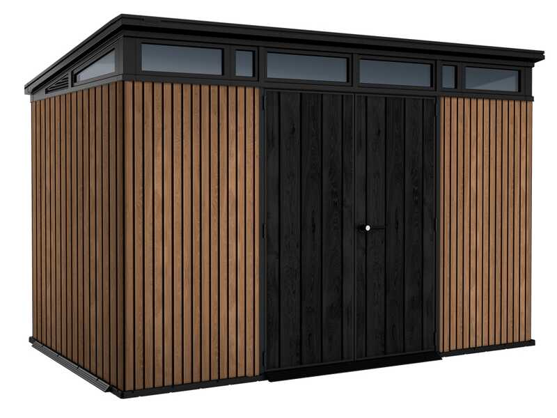 Keter Signature Venetian 11x7 - Abri de jardin - Avec porte &agrave; double battant - 340x218x226 cm