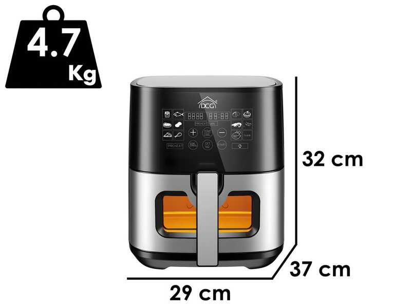 DCG FR3606D - Friteuse &agrave; air chaud 6,5 L