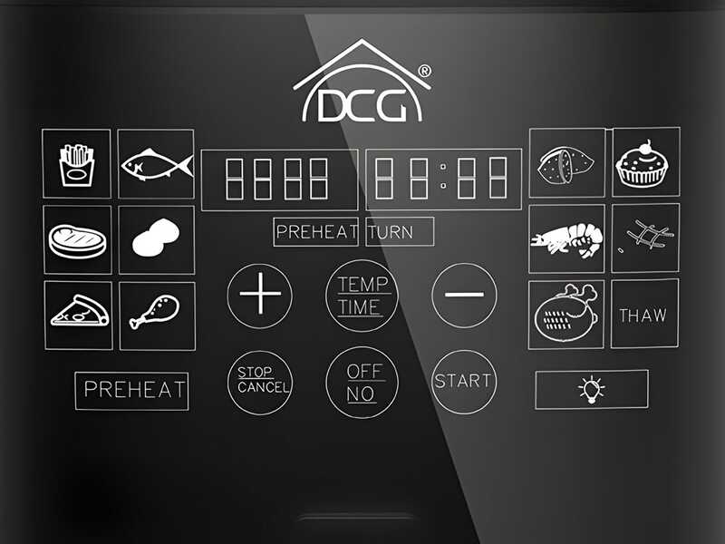 DCG FR3606D - Friteuse &agrave; air chaud 6,5 L