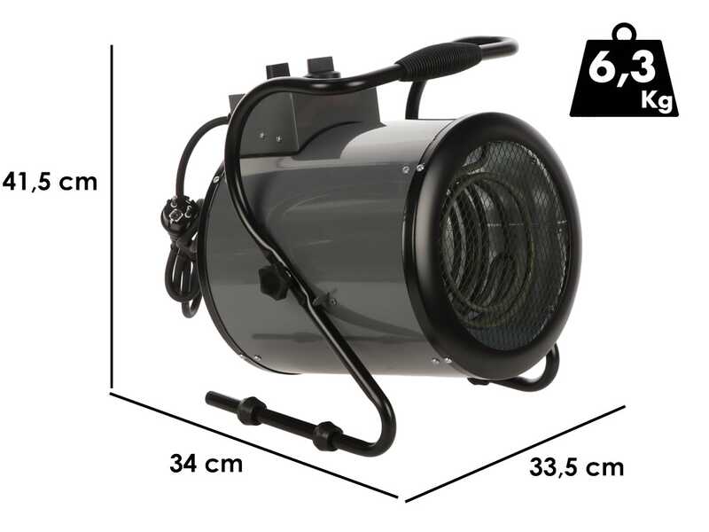 Kemper 65310E - G&eacute;n&eacute;rateur d'air chaud &eacute;lectrique avec ventilateur - Monophas&eacute; - 3000 W