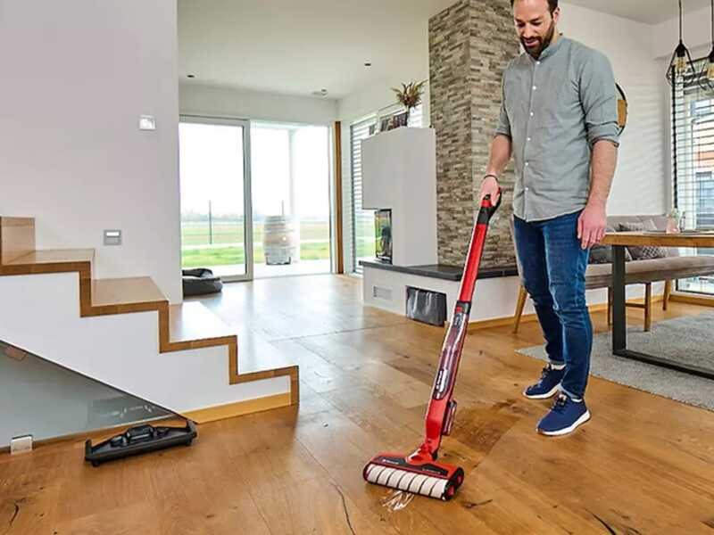 Einhell CLEANEXXO - Nettoyeur de sols &agrave; batterie 3 en 1 :  lave, s&egrave;che et aspire