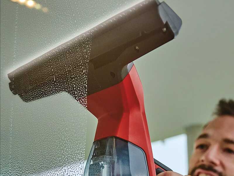 Einhell BRILLIANTO - Nettoyeur de vitres &agrave; batterie - aspire r&eacute;sidu humide - 18V/5.2Ah