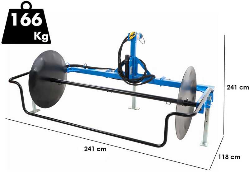 Zanon AVR-250 - Enrouleur de filets pour olives - Moteur hydraulique - 2 bobines