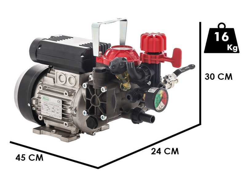 Annovi Reverberi CAR 90/H + AR 252 EM - Chariot avec cuve et pompe &eacute;lectrique de pulv&eacute;risation