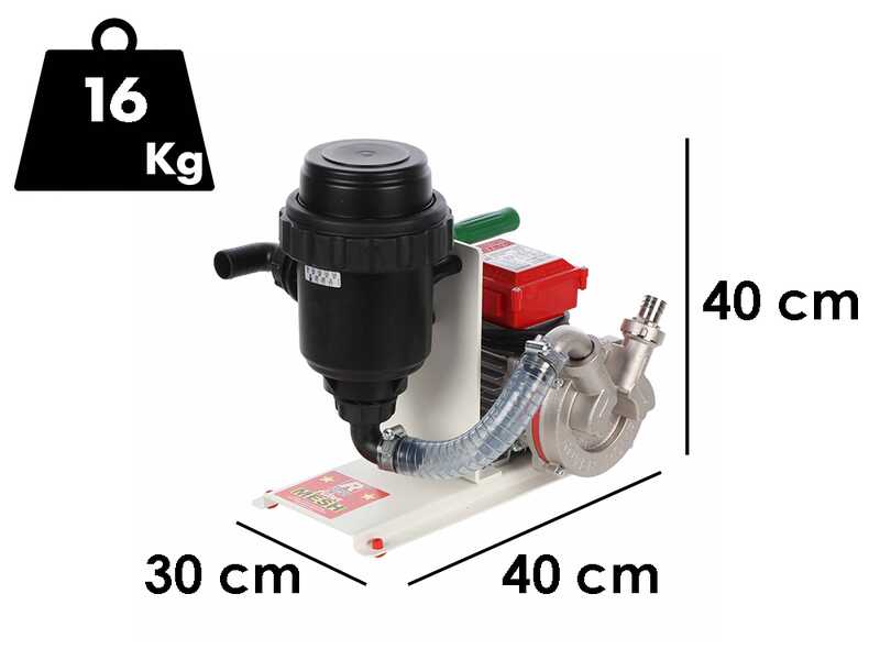 Rover MESH 5000 Novax - Pompe de transfert pour eaux sales avec filtre &agrave; mailles - 1,0 HP