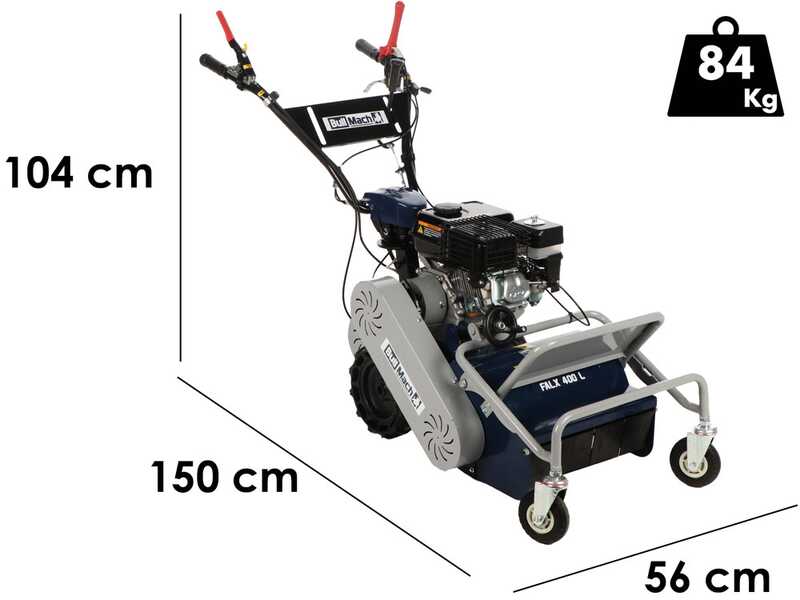 BullMach FALX 400 L - Tondeuse d&eacute;broussailleuse &agrave; couteaux - Loncin G200F