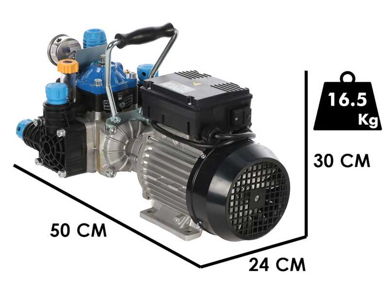 Bertolini Pumps POLY 2025 H.P. RTE.1 - Motopompe &eacute;lectrique de pulv&eacute;risation - Version pour acides et produits chimiques