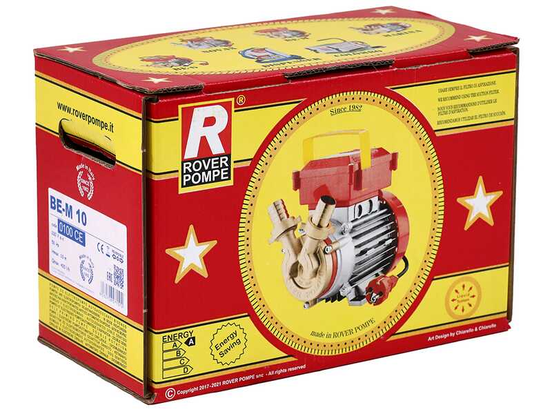 Rover BE-M 10 - Pompe &eacute;lectrique de transfert en bronze - Monophas&eacute;e - 230 V