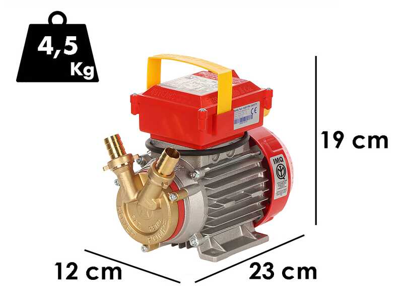 Rover BE-M 20 - Pompe &eacute;lectrique de transfert en bronze - Monophas&eacute;e - 230 V