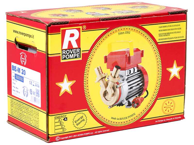 Rover BE-M 20 - Pompe &eacute;lectrique de transfert en bronze - Monophas&eacute;e - 230 V
