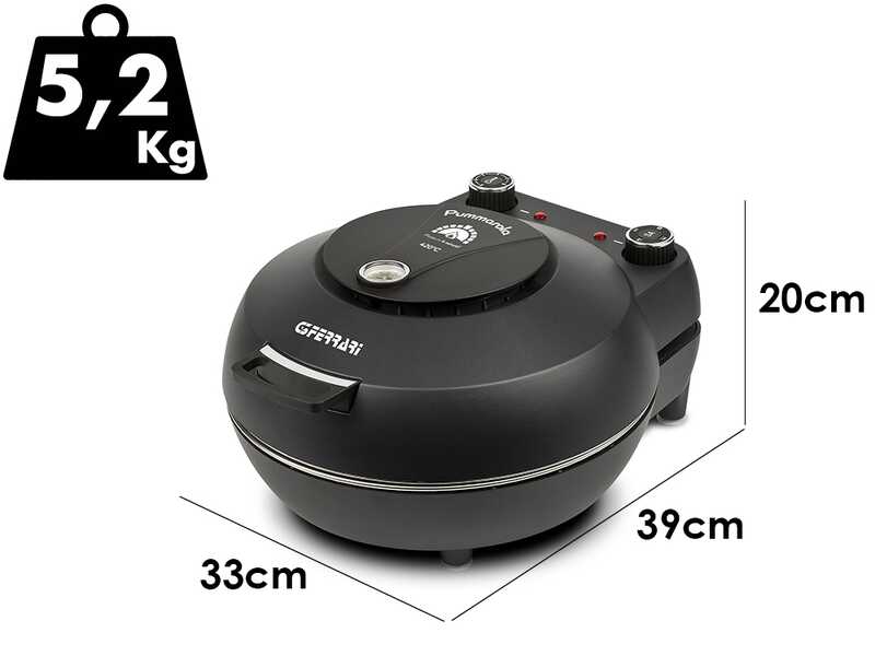 G3 Ferrari Pummarola - Four &agrave; pizza &eacute;lectrique - Pierre r&eacute;fractaire