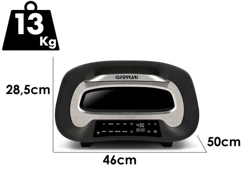 G3 Ferrari Pronto Pizza 2 minuti - Four &eacute;lectrique &agrave; pizza - 1700 W