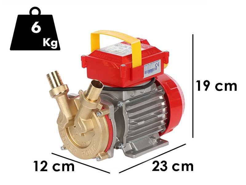 Rover BE-M 25 - Pompe &eacute;lectrique de transfert en bronze - Monophas&eacute;e - 230 V