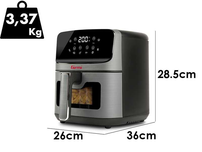Girmi FG27 EcoFrit Lite - Friteuse &agrave; air compacte 4,2 L