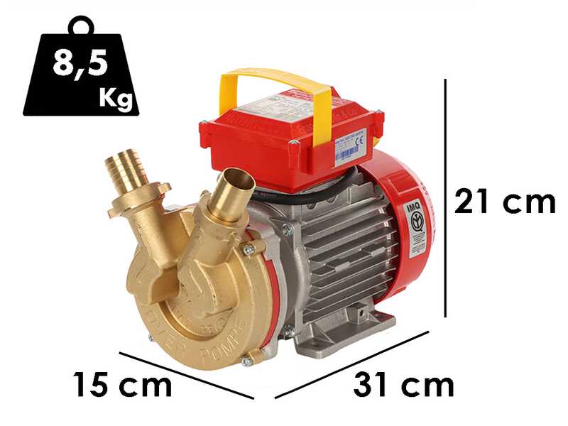 Rover BE-M 30 - Pompe &eacute;lectrique de transfert en bronze - Monophas&eacute;e - 230 V