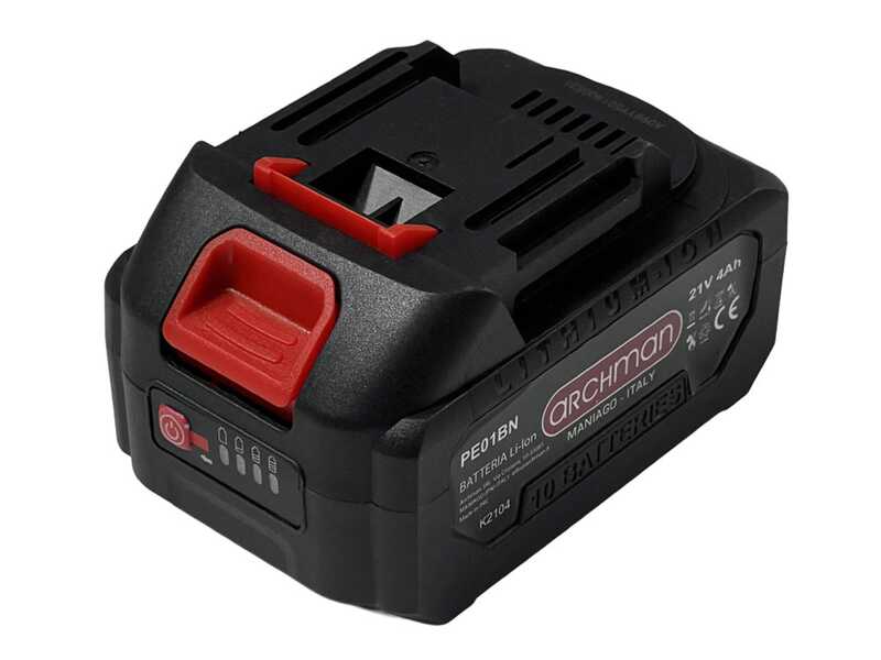 ARCHMAN AB01 - Peigne vibreur &agrave; batterie avec perche t&eacute;lescopique - 220-315 cm - 2x 21V 4Ah