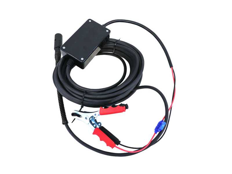 ARCHMAN AB01 - Peigne vibreur &eacute;lectrique avec perche t&eacute;lescopique - 220-315 cm - Avec c&acirc;ble pour connexion &agrave; batterie 12 V