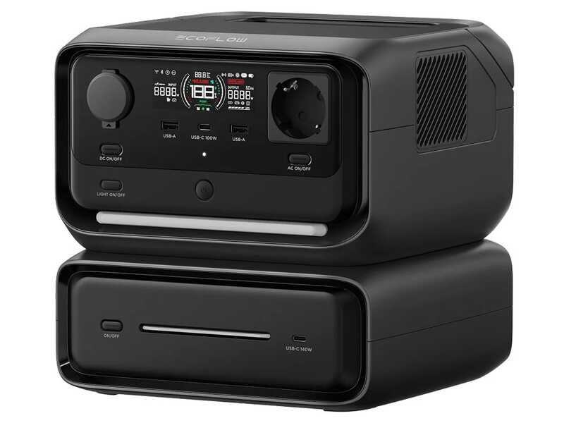 EcoFlow River 3 Max - Power Station Batterie portable - 600 W - 572 Wh/22,4 V