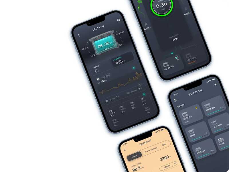 EcoFlow Delta 3 - Batterie PowerStation portable - 1800 W - 1024 Wh/51,2 V