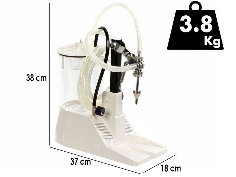 Tenco Enolmatic Mignon Inox - Remplisseuse &eacute;lectrique avec bec mignon