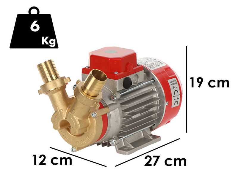 Rover Marina 30 - Pompe &eacute;lectrique de transfert en bronze - 12 V
