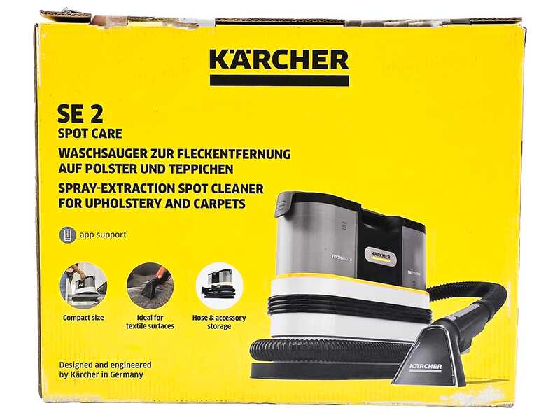 Karcher SE 2 Spot Care - Nettoyeur de tapis - Aspirateur d'eau portable - 450 W