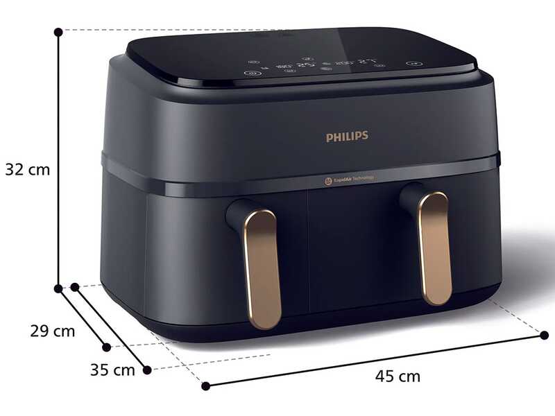 Philips Airfreyer S&eacute;rie 3000 NA352/00 - Friteuse &agrave; air chaud - 9 L