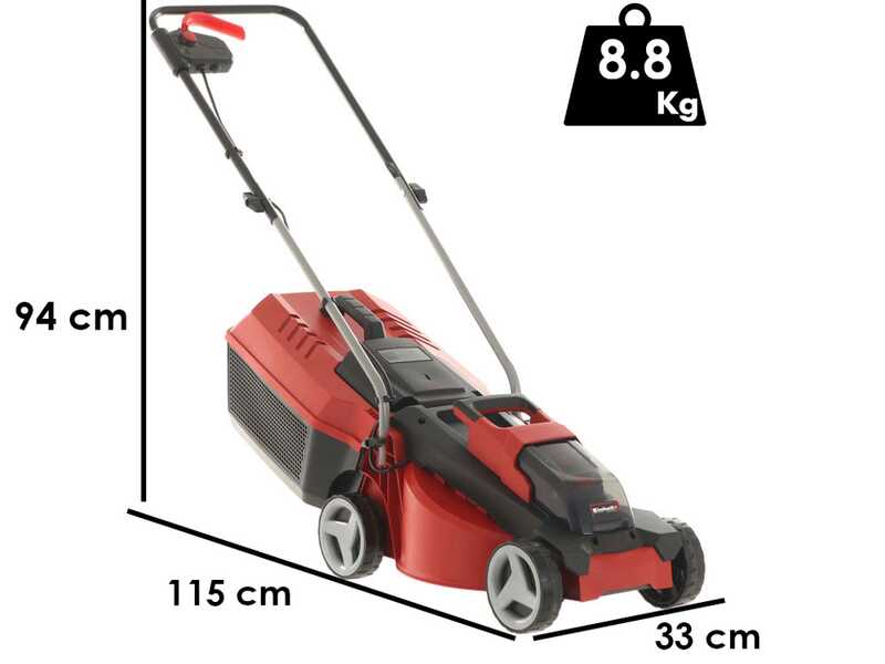 Einhell GE-CM 18/30 Li PXC - Tondeuse &agrave; gazon sur batterie - 18V 5.2Ah - Coupe 30 cm