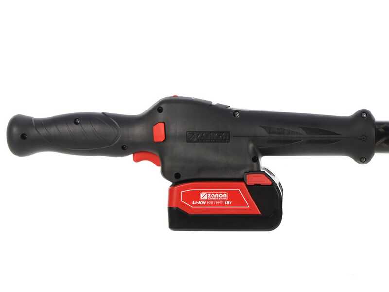 Zanon Murcielago X Lazer AL-300 - Peigne vibreur &agrave; batterie - Perche t&eacute;lescopique 220 - 350 cm - 18 V 10 Ah