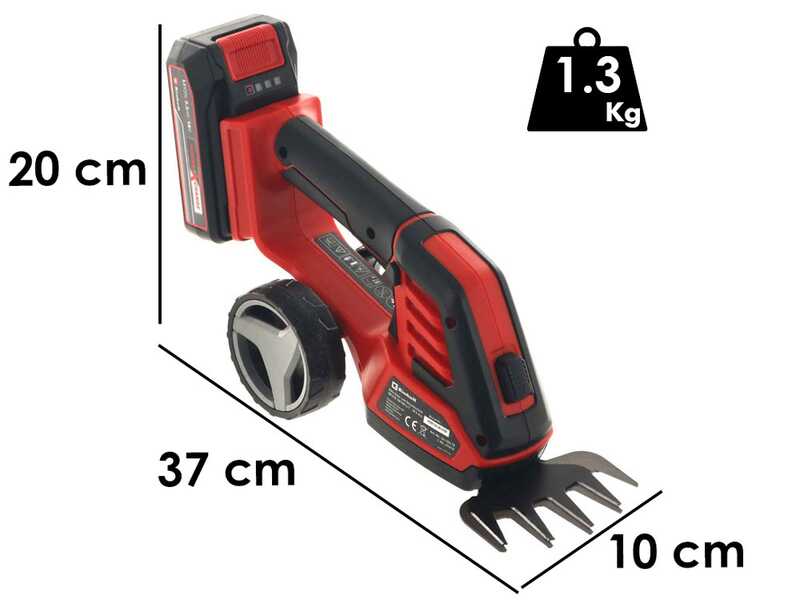 Einhell GE-CG 18/100 Li T - Cisaille &agrave; gazon &agrave; batterie avec perche - 18V 4Ah