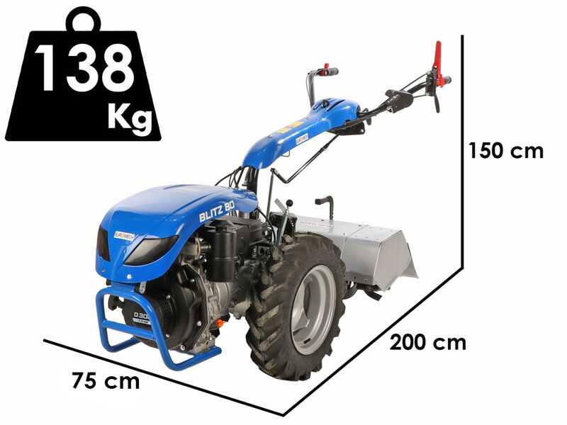 EuroMech BLITZ 80 - Motoculteur diesel - Yagmur D300 - 7 CV